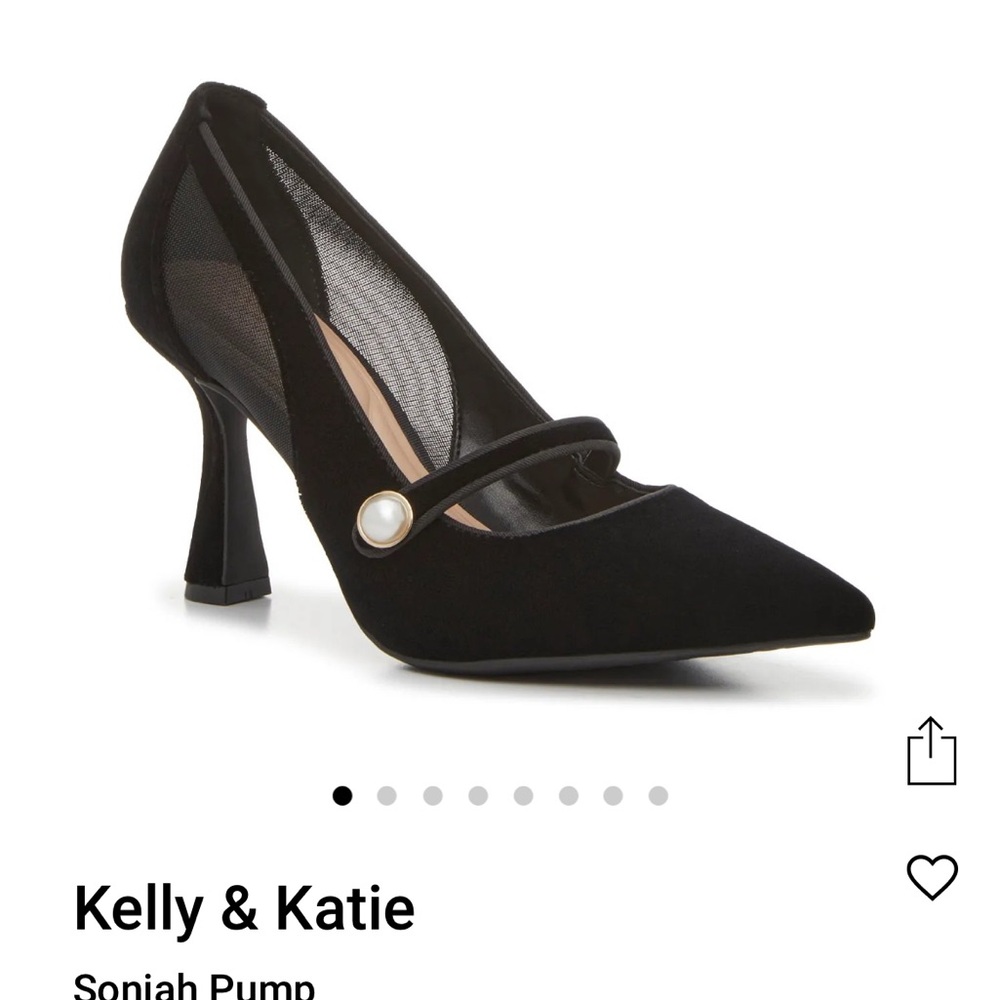 Kelly & Katie Black Soniah Pump